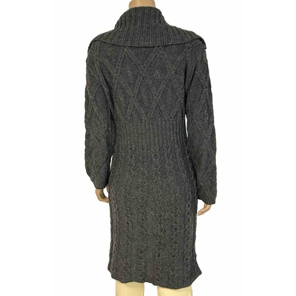 Aran Crafts Black Cable Knit Cardigan - Picture 5 of 10